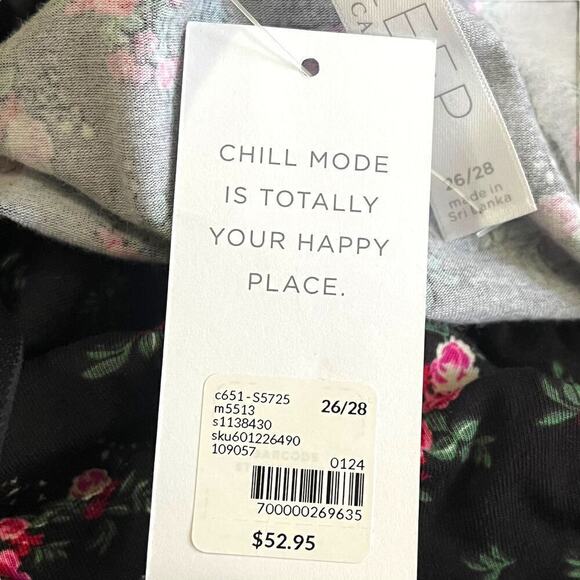 Cacique Lane Bryant NWT Rose Print Knit Sleep Chemise Cami Top Plus Size 26 / 28 - Picture 5 of 9